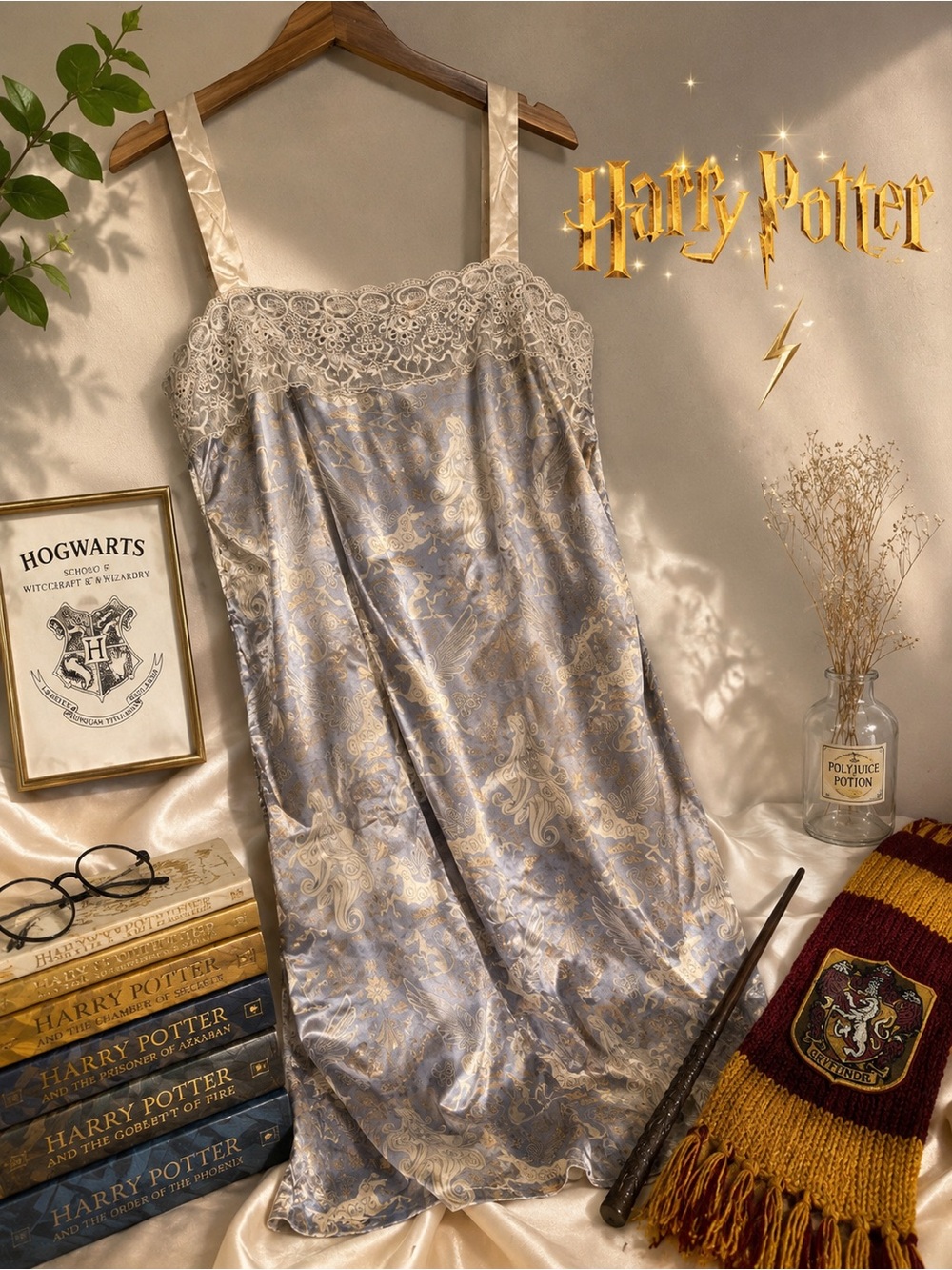🪄The Wizarding World of Harry Potter Universal Studios Lace Trim Fantasy Dress✨